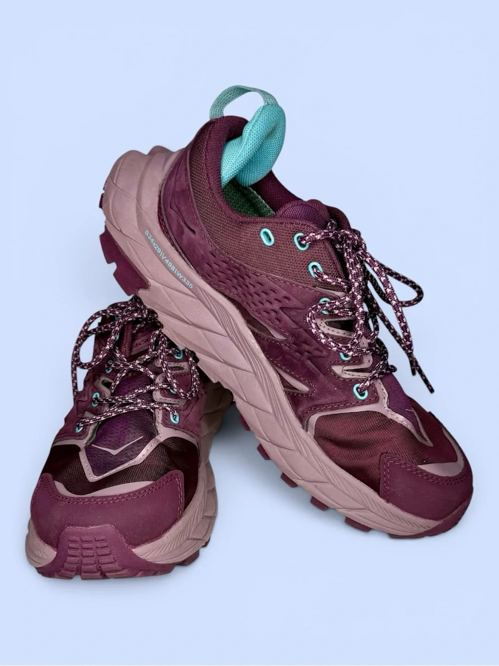 HOKA Anacapa Low GTX Gore-Tex Hiking Shoes Women’s US 6B Grape Wine/Elderberry